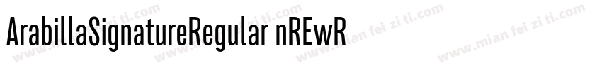 ArabillaSignatureRegular nREwR字体转换